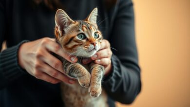 How to pick up a cat