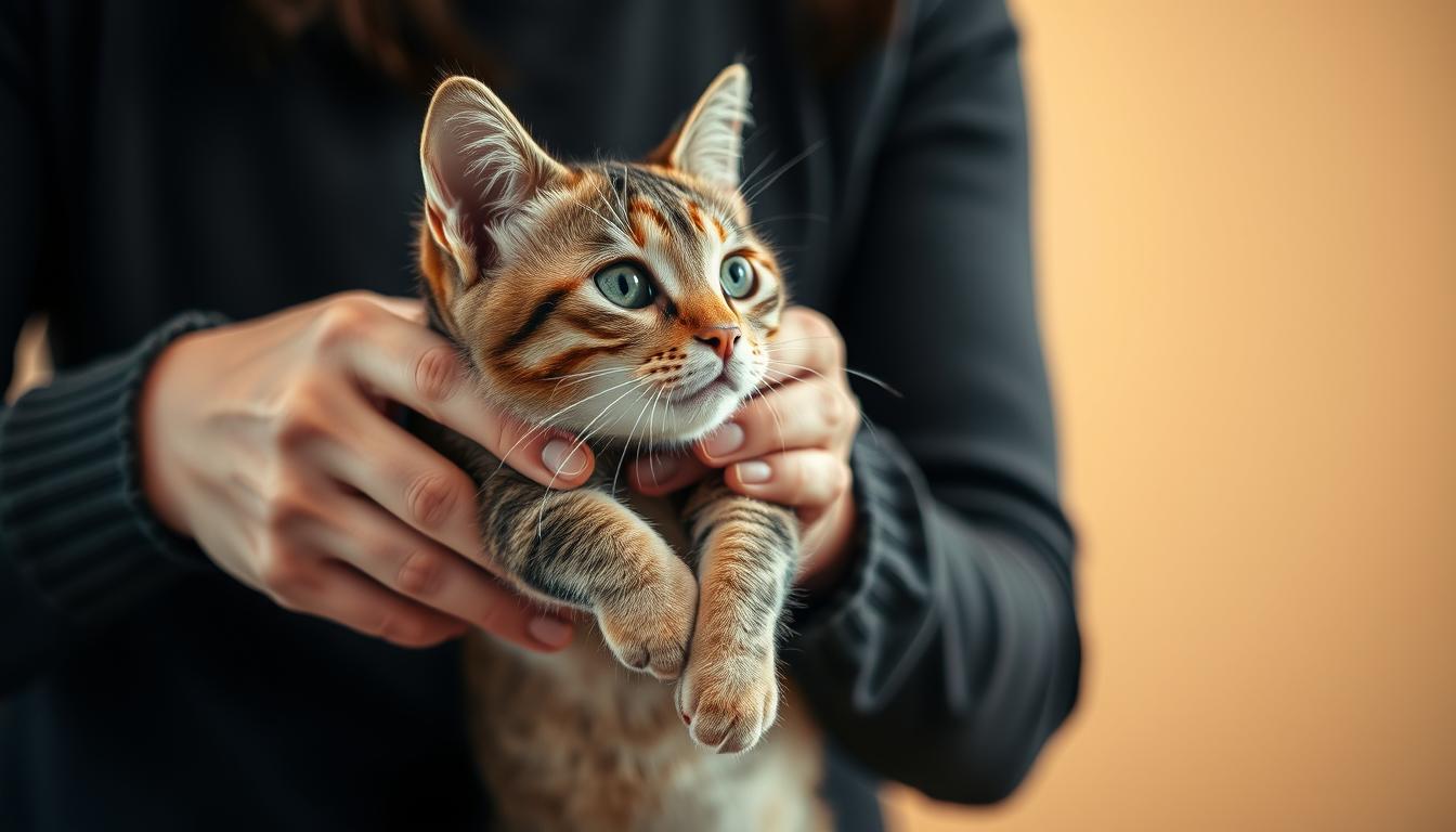 How to pick up a cat