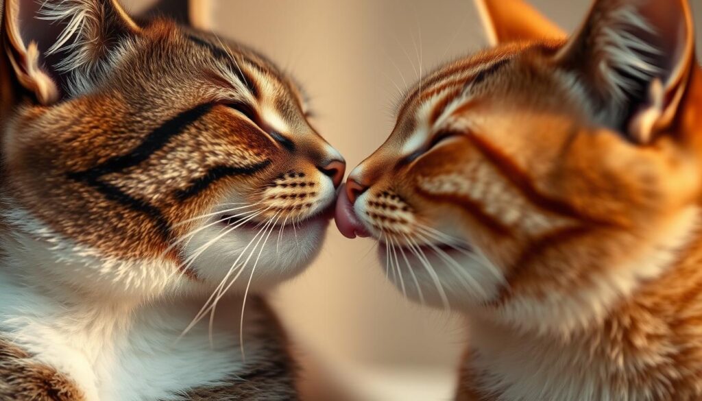 cat communication through licking