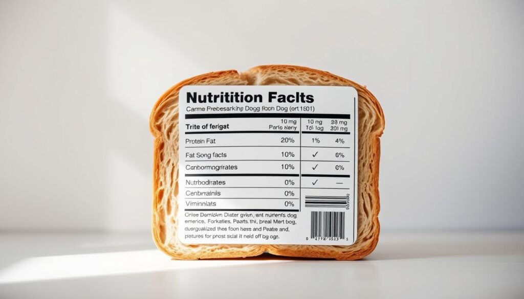 nutritional profile of bread for dogs