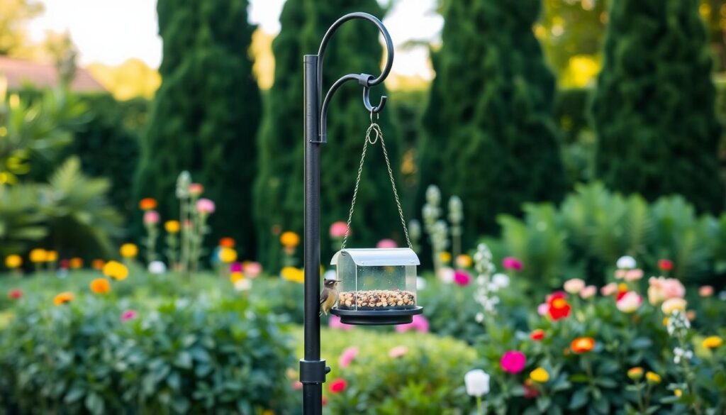 squirrel-proof bird feeder pole